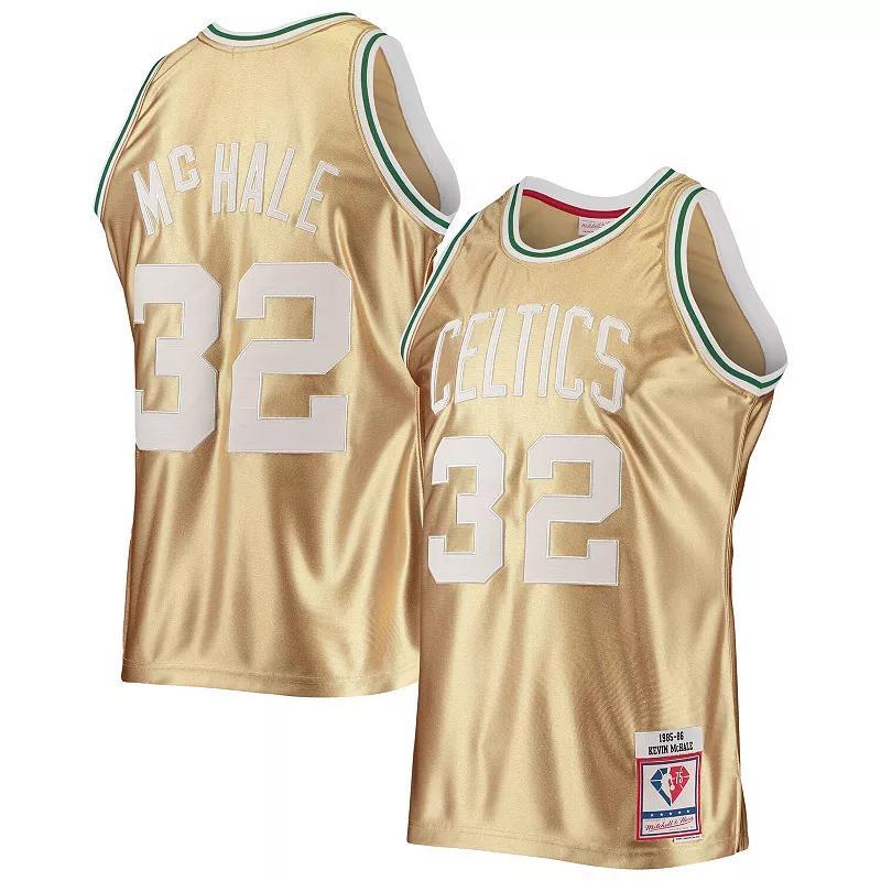 Mens Mitchell & Ness Kevin McHale Boston Celtics 75th Anniversary 1985/86 Hardwood Classics Swingman Jersey Product Image