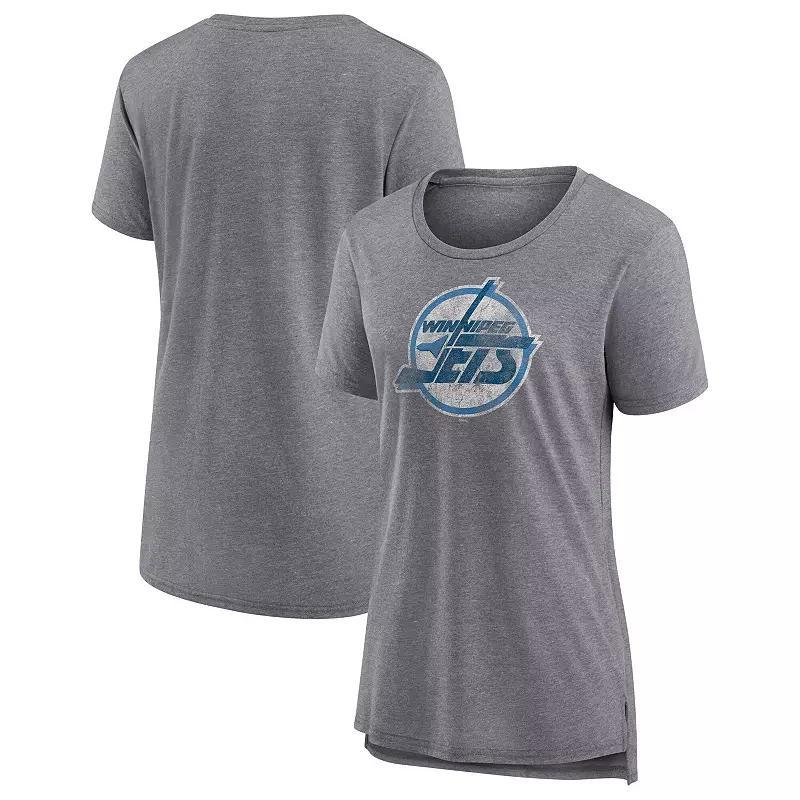 Womens Fanatics Heather Gray Winnipeg Jets Special Edition 2.0 Modern T-Shirt Product Image