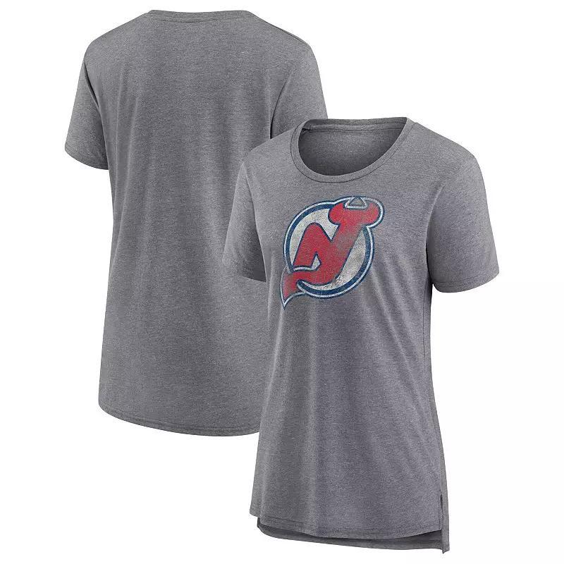 Womens Fanatics Heather Gray New Jersey Devils Special Edition 2.0 Modern T-Shirt product image