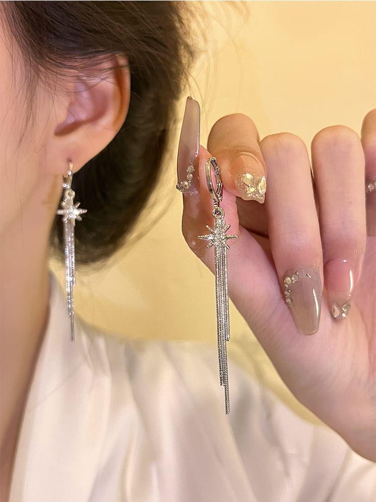 Star Alloy Threader Earring Product Image