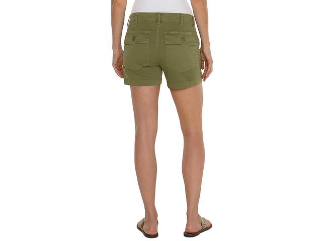 Liverpool Los Angeles Utility Shorts with Flap Pockets (Eucalyptus) Women's Shorts Product Image