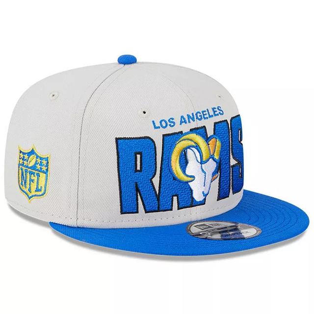 Mens New Era Stone/Royal Los Angeles Rams 2023 NFL Draft 9FIFTY Snapback Adjustable Hat Product Image