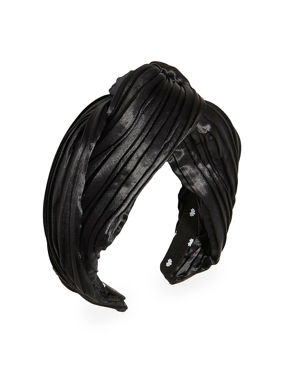 Womens Gretta Pleated Satin Headband Product Image