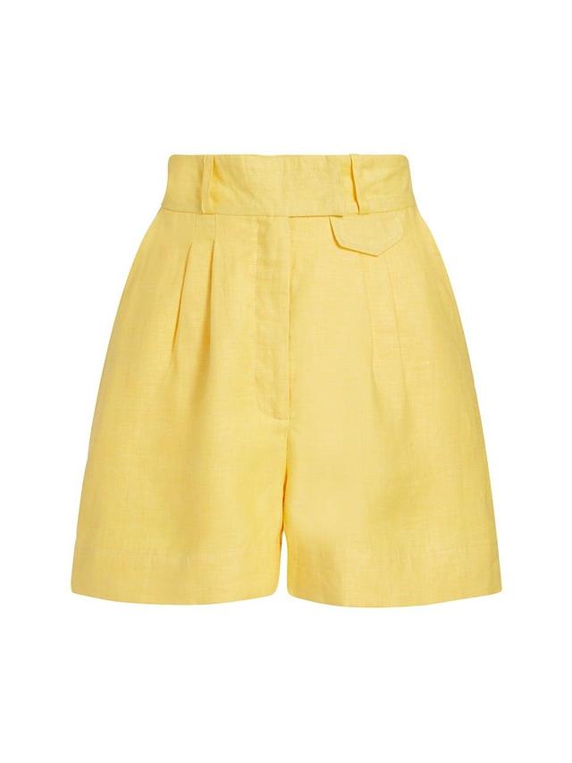 Womens La Coleccionista Elisa Linen Shorts Product Image