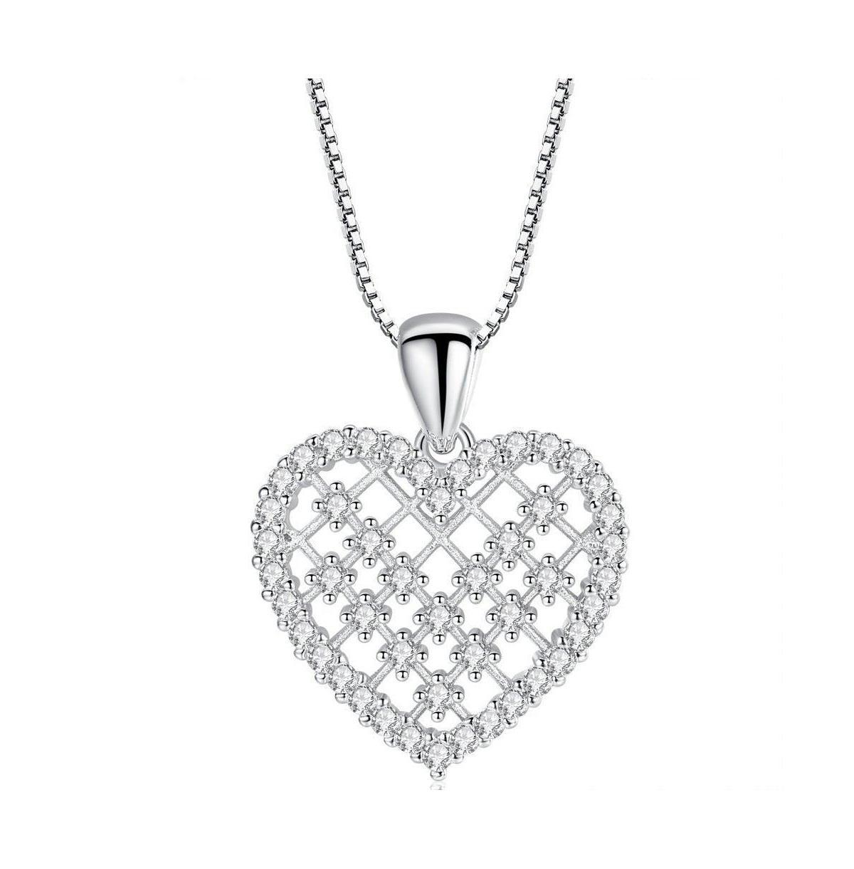 Hollywood Sensation Crystal Heart Necklace for Women Product Image