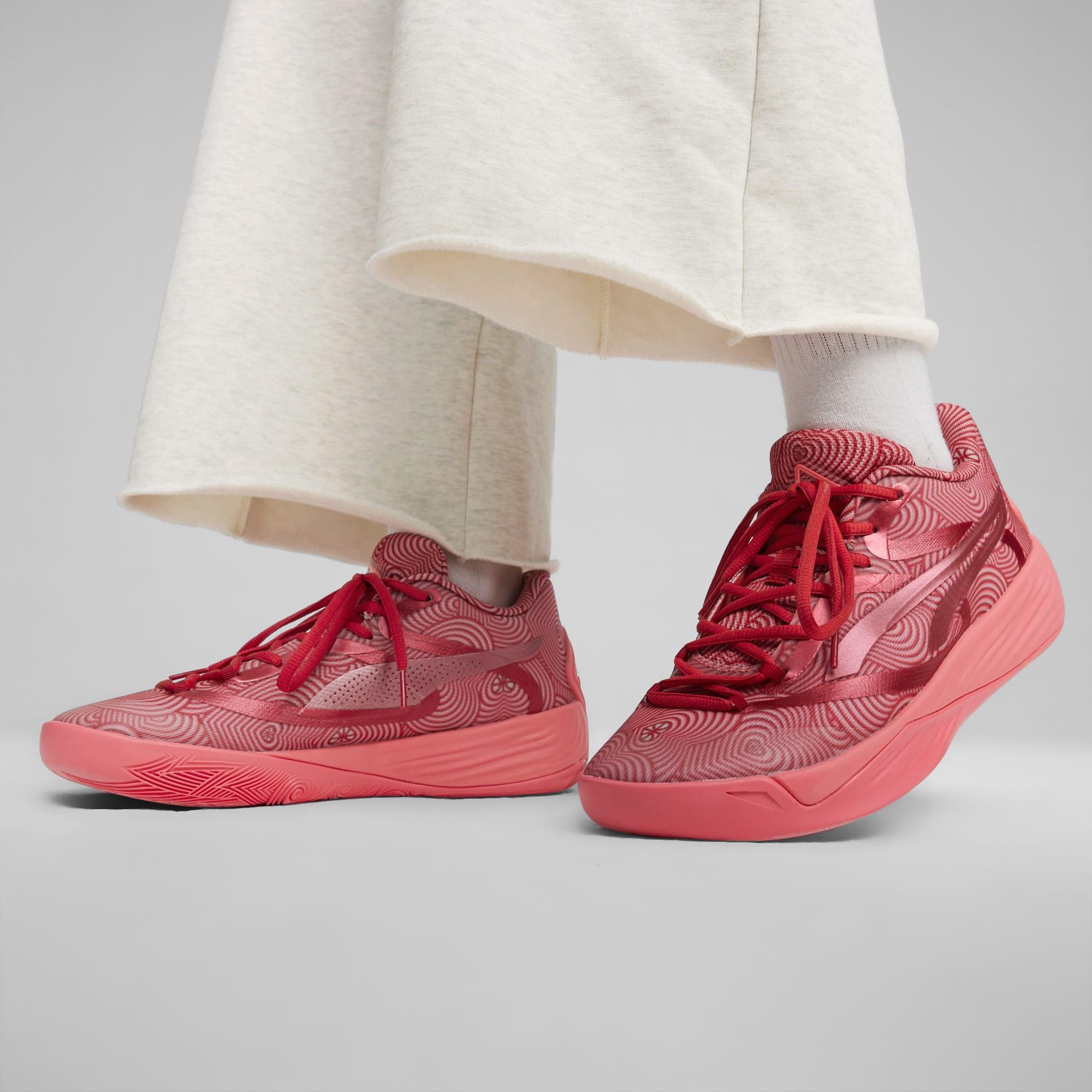 PUMA STEWIE x MI AMOR Stewie 2 Women's Basketball Shoes in Passionfruit/Club Red Product Image