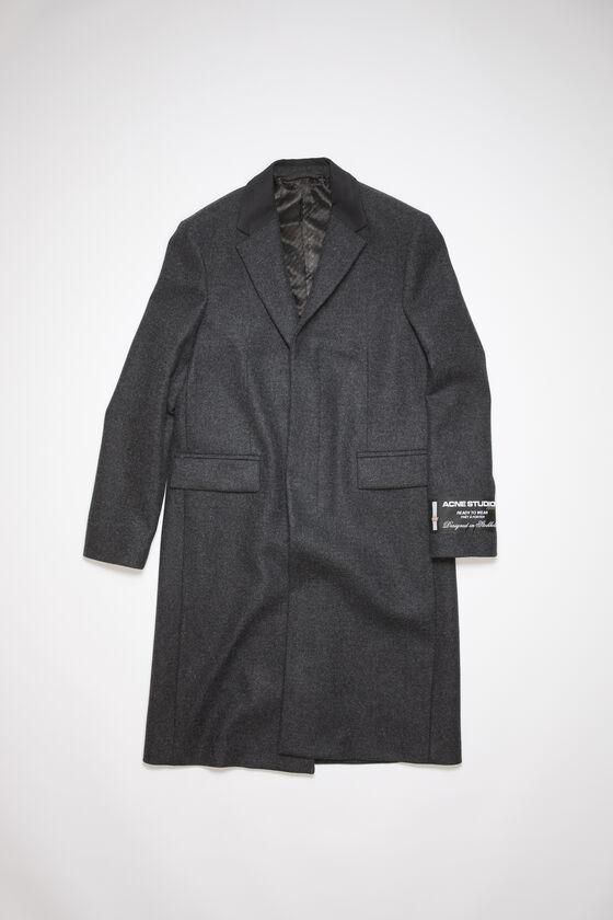 Single-breasted wool blend coat Product Image