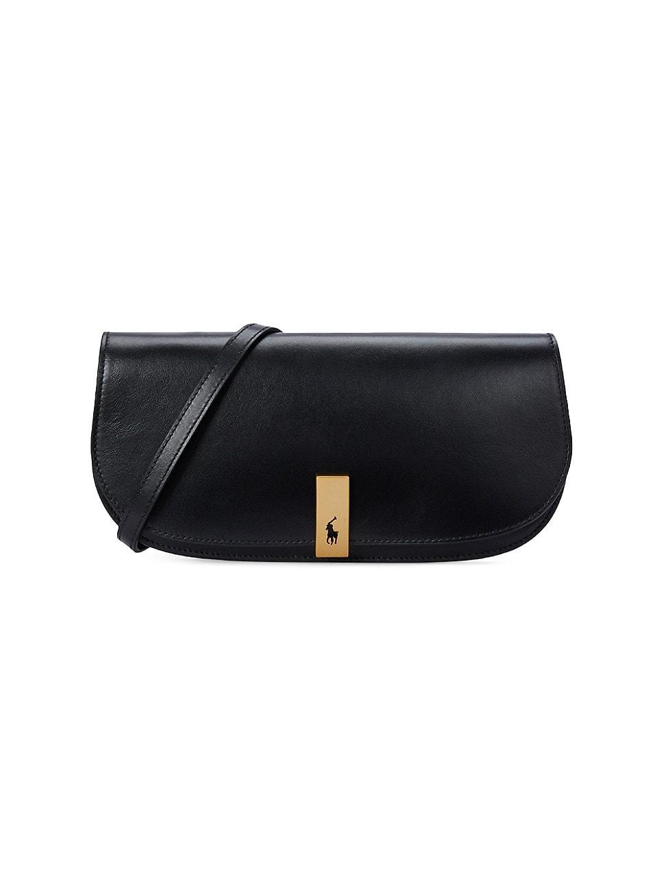 Womens Polo ID Convertible Leather Clutch Product Image