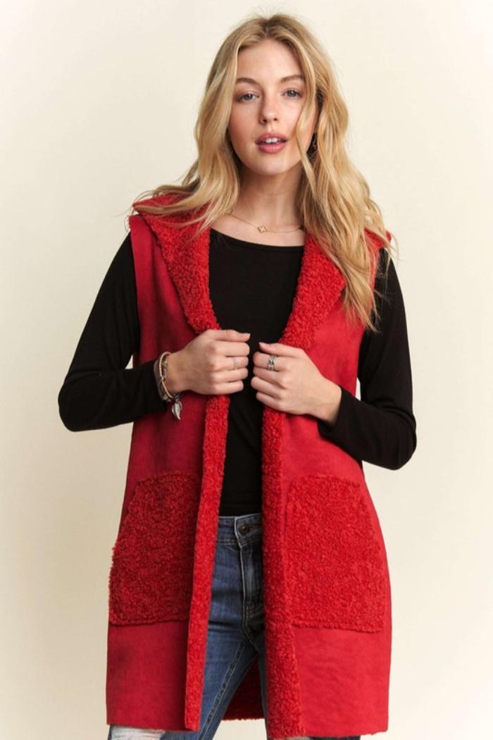 Faux Suede Vest Product Image