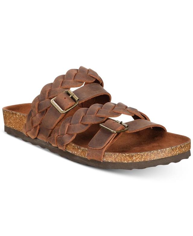 White Mountain Womens Holland Footbed Sandals - Brown Product Image