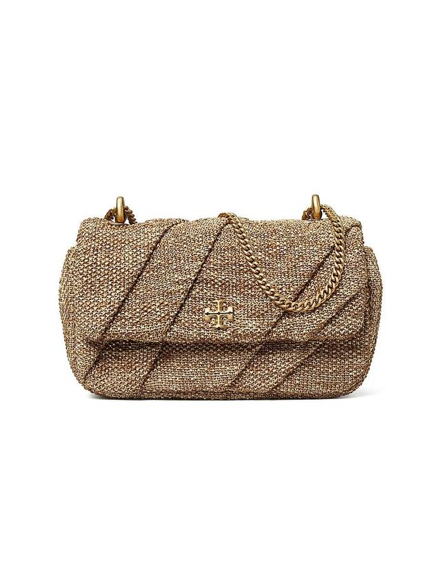 Womens Mini Kira Draped Raffia Flap Bag Product Image