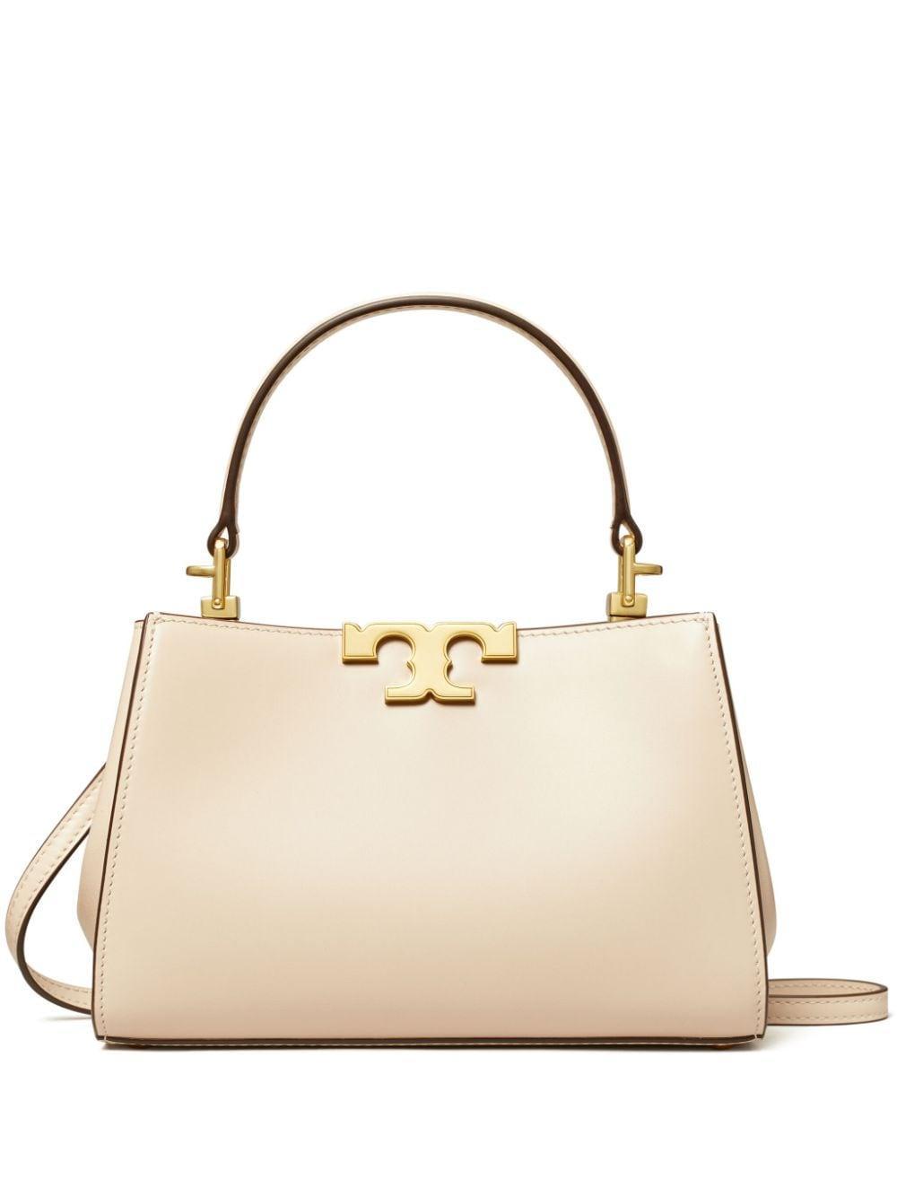 Mini Eleanor Leather Tote Bag In New Cream Product Image