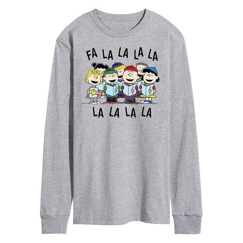 Mens Peanuts Fa La La Carol Long Sleeve Tee Product Image