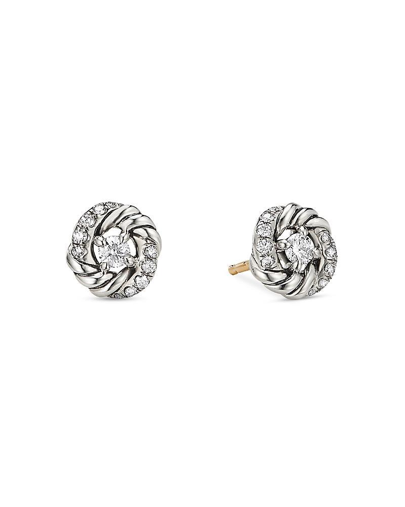 Womens Petite Infinity Earrings With Diamonds Product Image