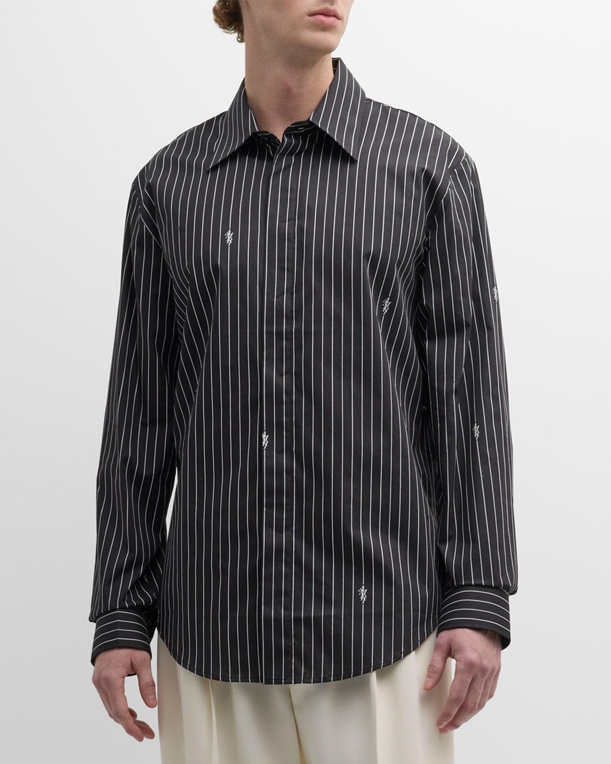 Mens Pinstripe Button-Down Shirt Product Image