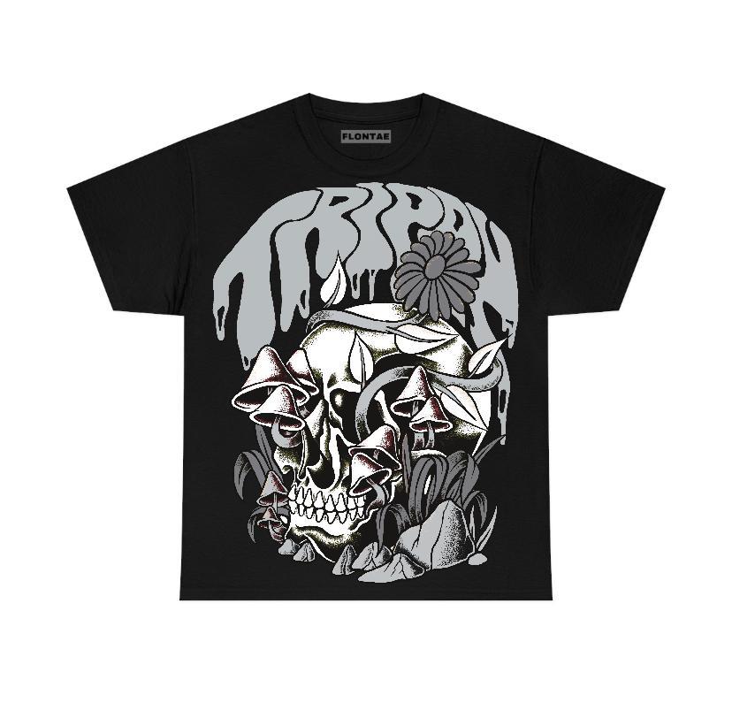 Wolf Grey 12s Flontae T-Shirt Trippin Graphic Product Image