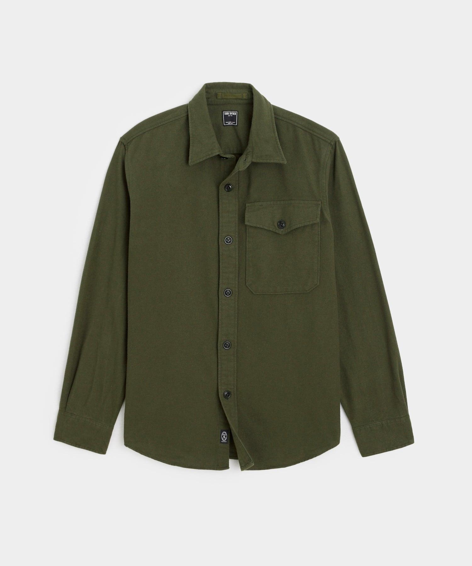 Chamois Shirt in Dark Moss Product Image