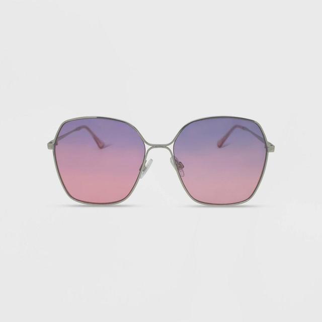 Womens Metal Square Oversized Sunglasses - Wild Fable Product Image