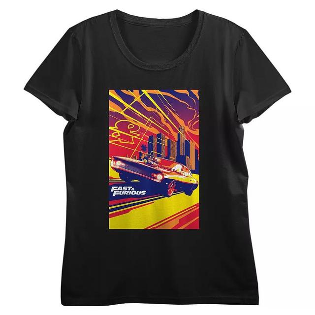 Juniors Fast & Furious Dodge Poster Graphic Tee, Womens Product Image