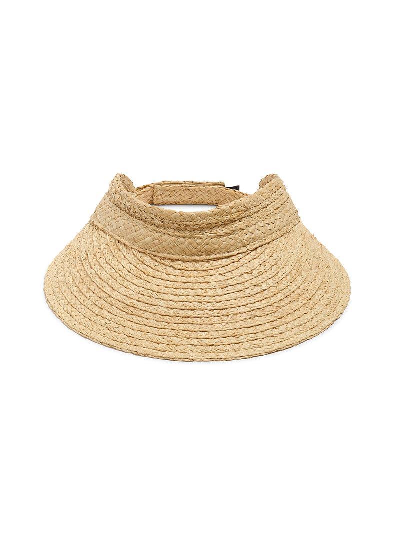 Raffia Packable Visor - Natural Product Image