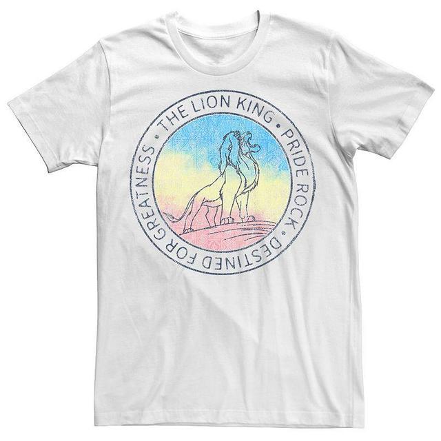 Disneys The Lion King Simba Pride Rock Destined For Greatness Mens Tee Product Image