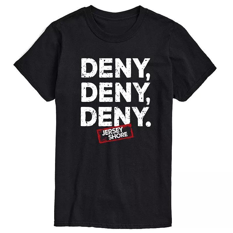 Mens Jersey Shore Deny Deny Deny Graphic Tee Product Image