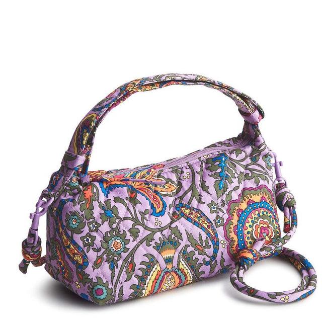 Vera Bradley Roxbury Crescent Crossbody Bags Women in Marrakesh Purple/Orange Product Image