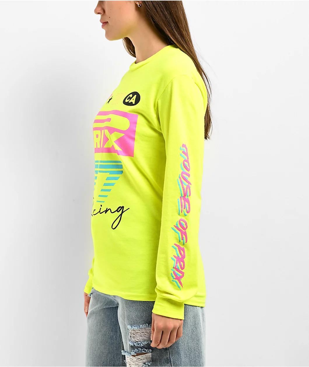 House of PRIX Max Velocity Yellow Long Sleeve T-Shirt Product Image