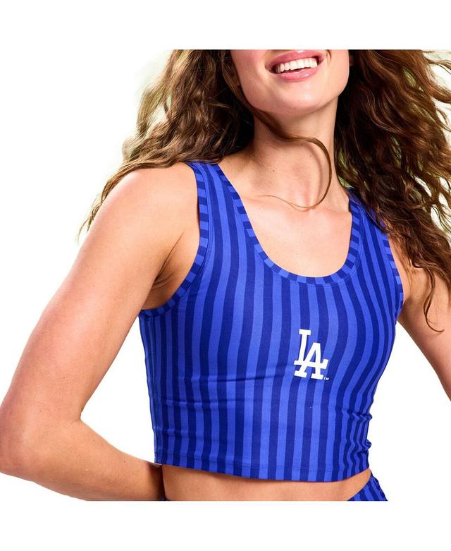 Terez Womens Royal Los Angeles Dodgers Printed Crop Tank Top Product Image