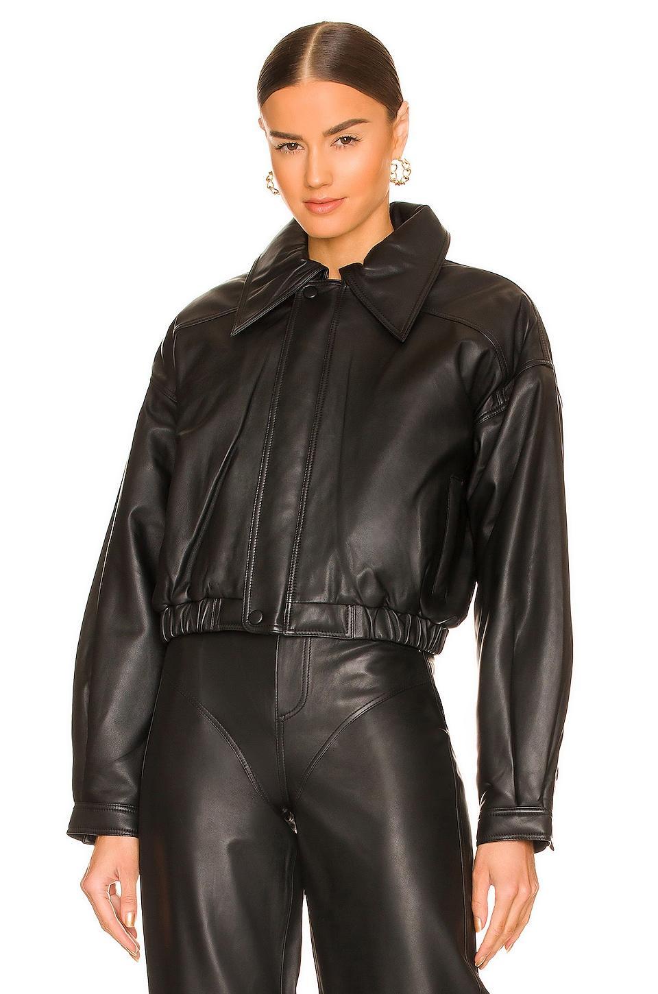 Raven Leather Jacket Camila Coelho Product Image