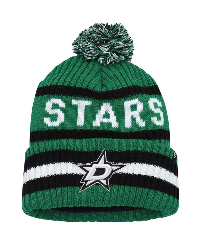 Mens 47 Brand Kelly Green Dallas Stars Bering Cuffed Knit Hat with Pom Product Image