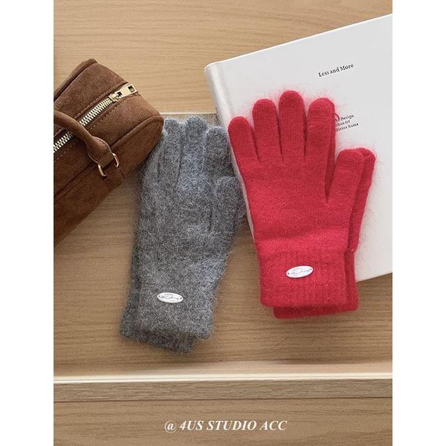 Plain Knit Gloves Product Image