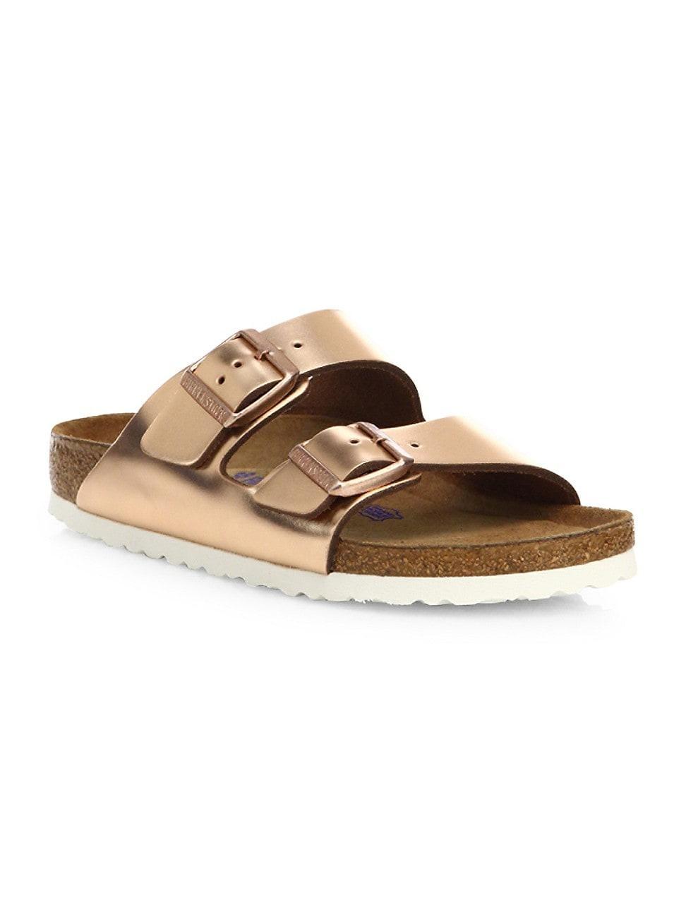 Womens Arizona Metallic Leather Sandals Product Image