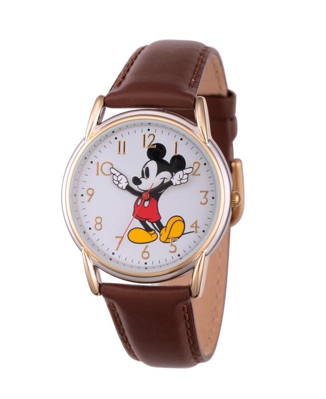 Disneys Mickey Mouse Womens Brown Classic Watch Product Image