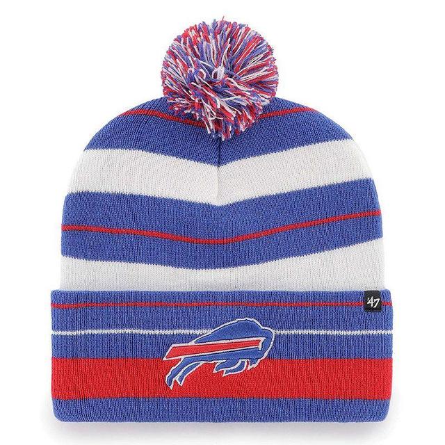 Womens 47 Royal Buffalo Bills Powerline Cuffed Knit Hat with Pom Product Image