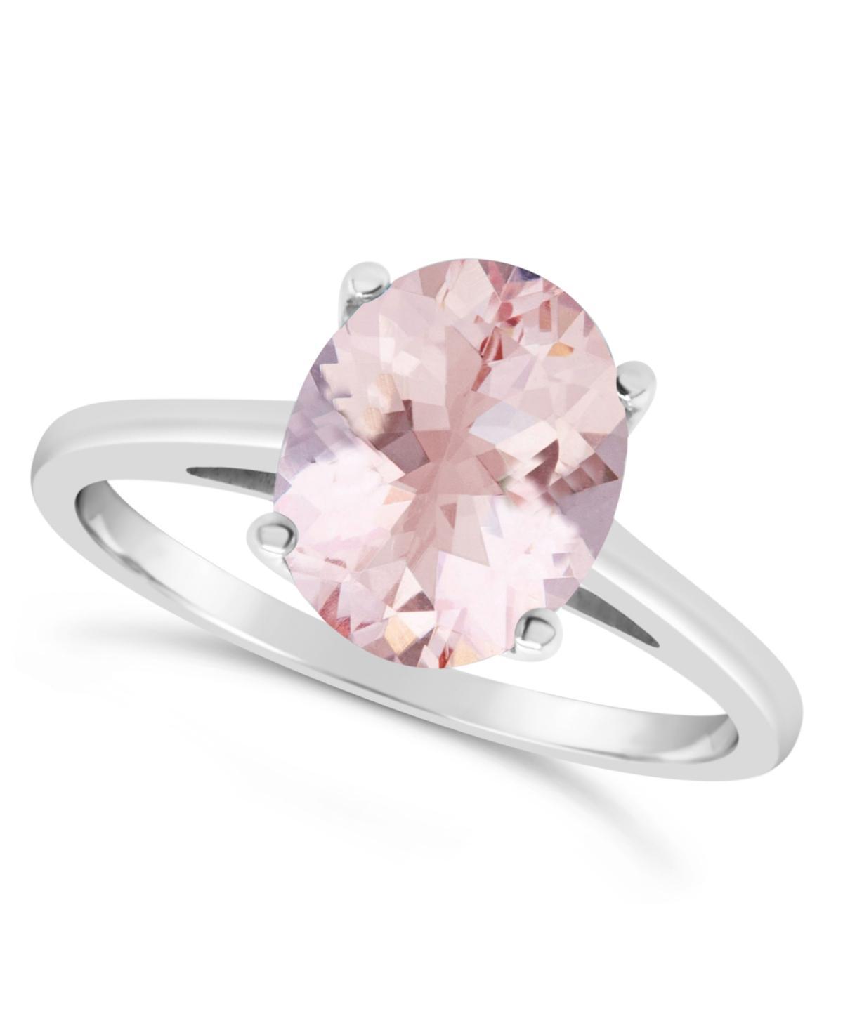 Macys Morganite (2-1/2 ct. t.w.) Ring in 14K White Gold Product Image