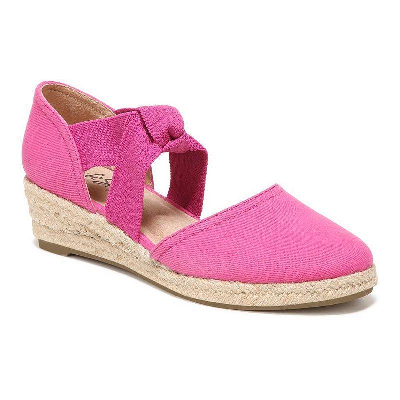 LifeStride Kascade Womens Wedge Sandals Dark Pink Product Image
