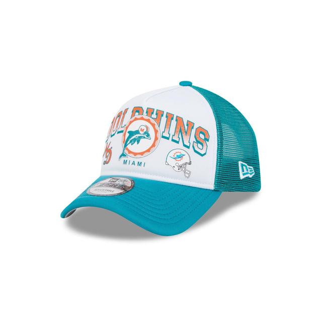 Miami Dolphins Sport Classics 9FORTY A-Frame Trucker Hat Male Product Image