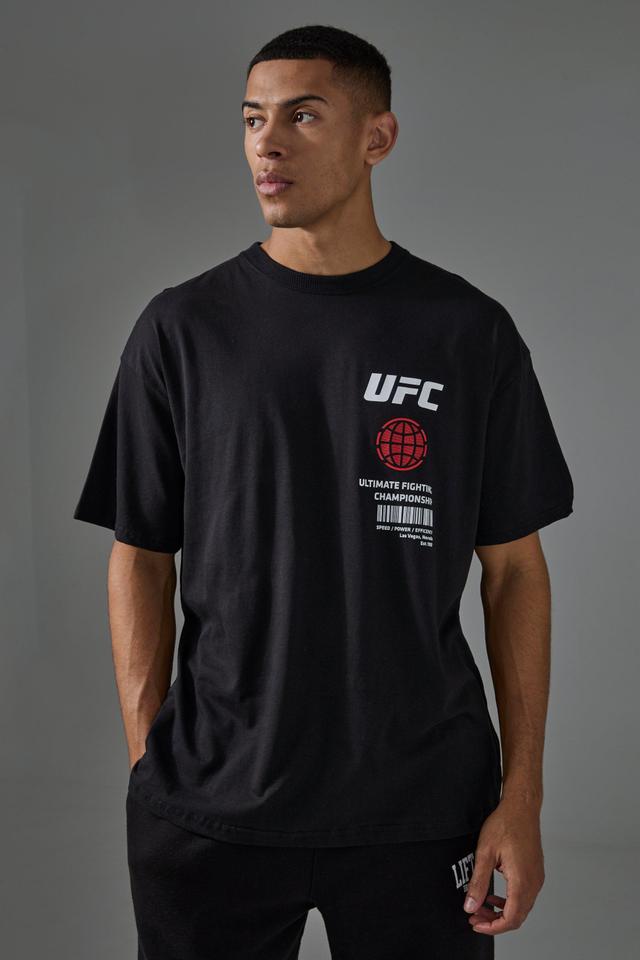 Active Oversized UFC Graphic License T-shirt | boohooMAN USA Product Image