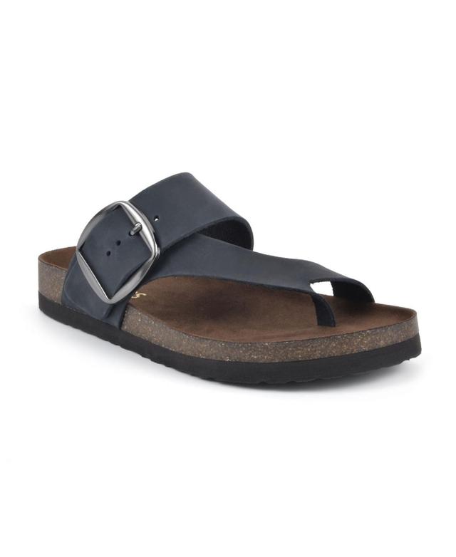 White Mountain Womens Harley Footbed Sandals - White Product Image