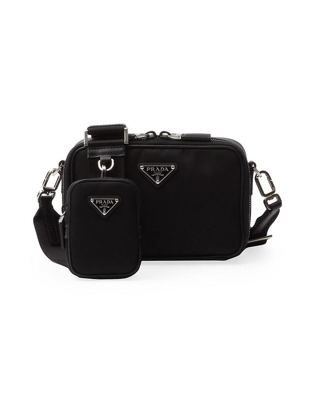 Mens Prada Brique Re-Nylon And Saffiano Leather Bag Product Image