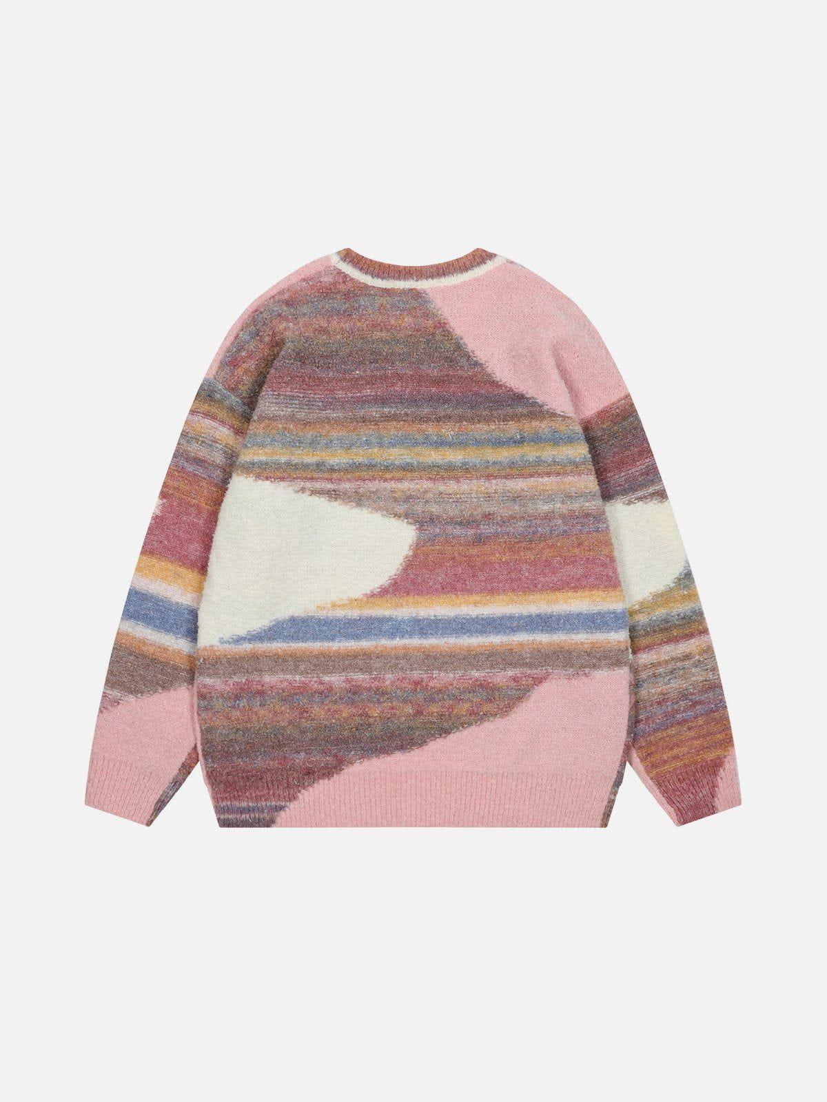 Aelfric Eden Irregular Color Blocking Sweater Product Image