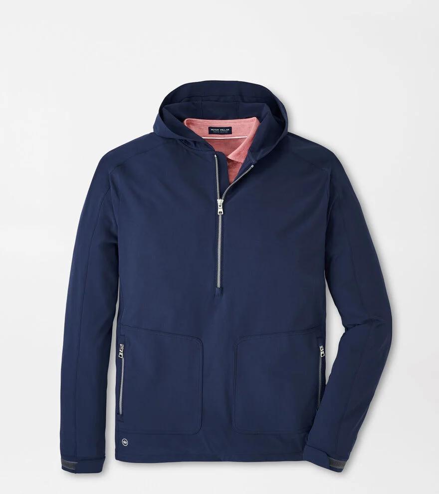 Peter Millar Mens Quest Half Zip Hoodie | Color: Navy | Size: XXL Product Image