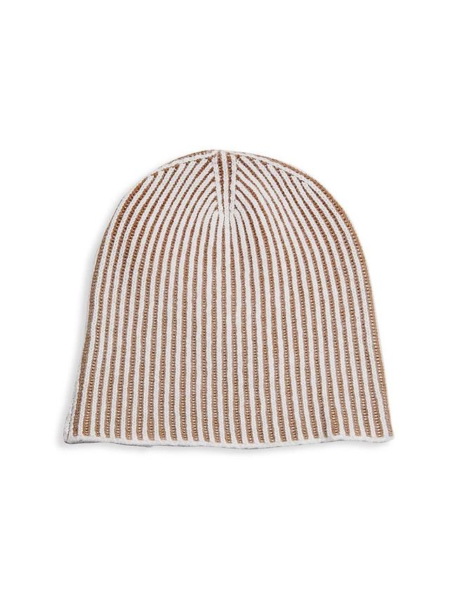 Mens Shadow Rib Cashmere Beanie Product Image