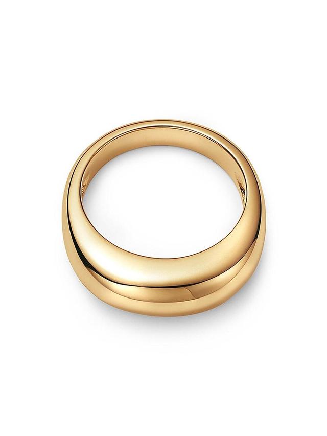 Womens Contemporary Vaulted 18K Yellow Gold Band Product Image
