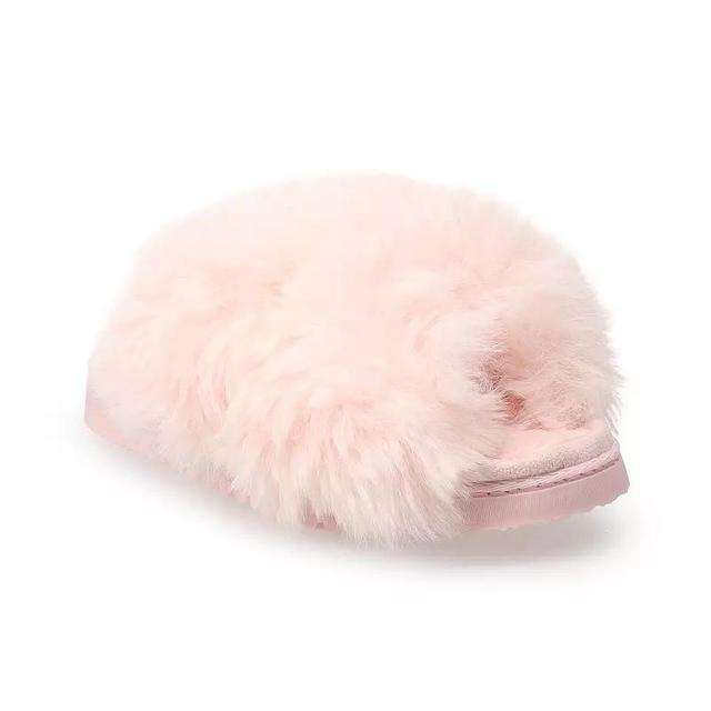 LifeStride Womens Faux-Fur Slide Slippers Product Image