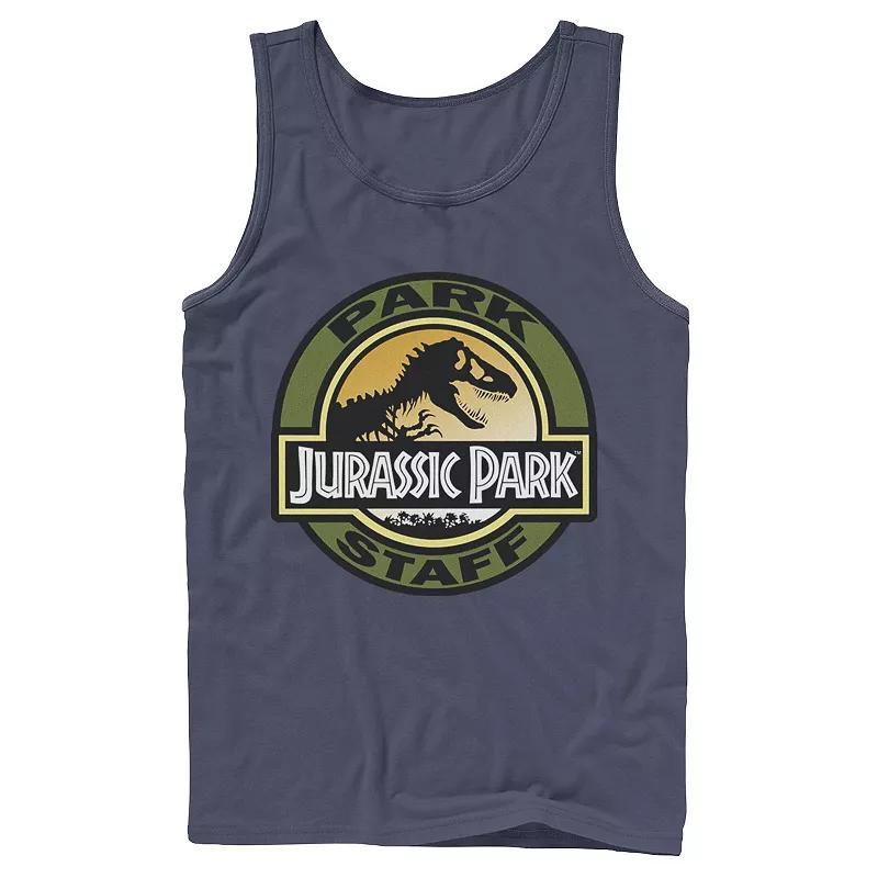 Mens Jurassic Park Staff Icon T-Rex Skeleton Tank Top Product Image