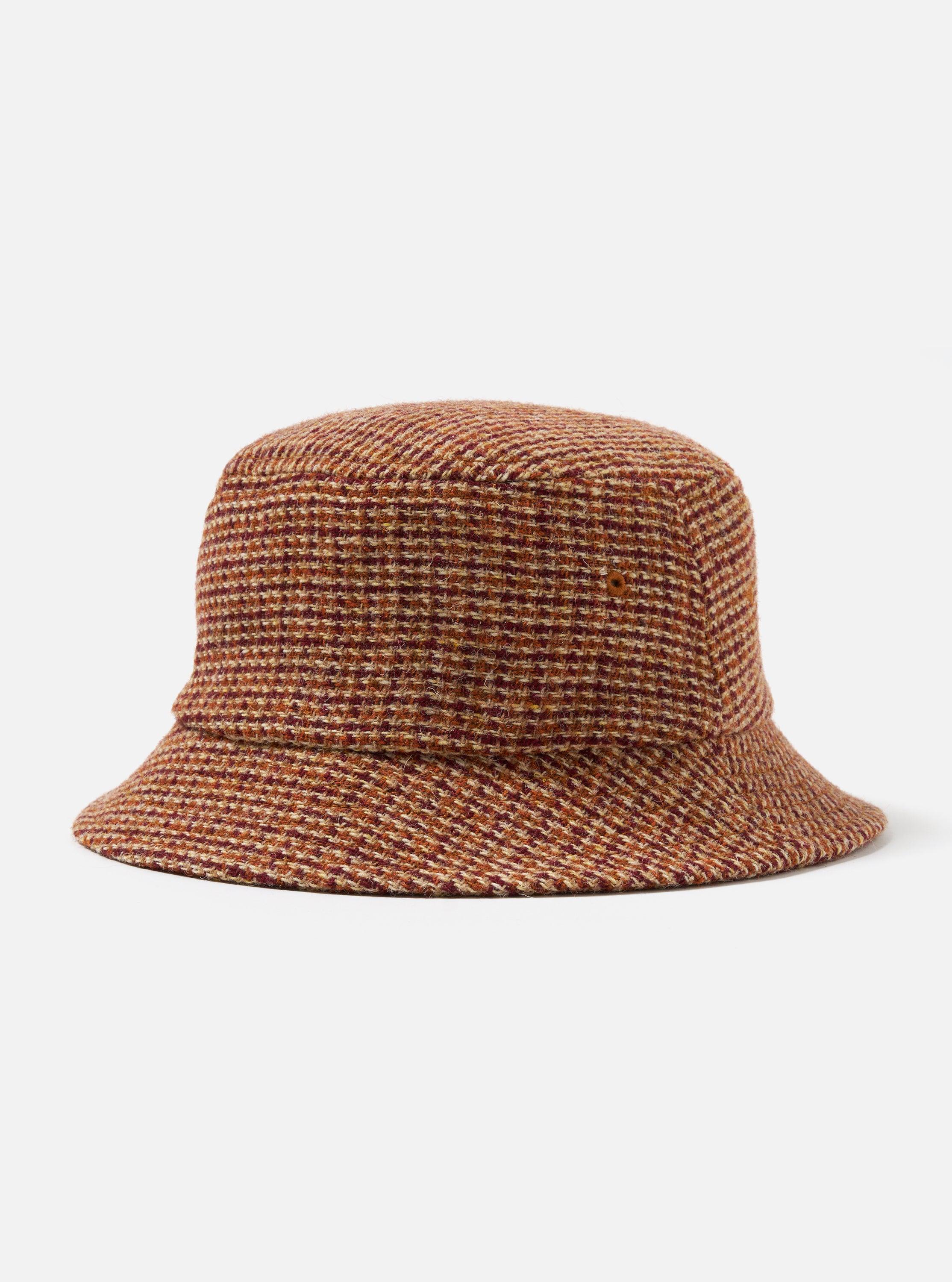 Universal Works Lewis Hat in Rust Harris Tweed Plaid Product Image