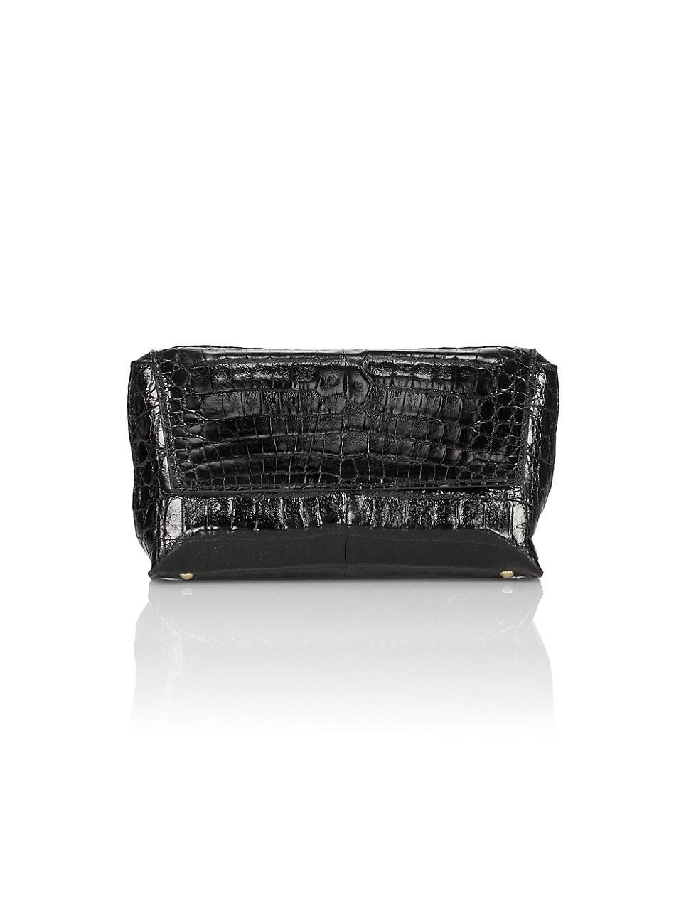 Womens Malala Crocodile Clutch Product Image