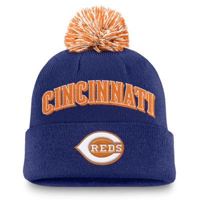 Cincinnati Reds Peak Men's Nike MLB Cuffed Pom Beanie Product Image